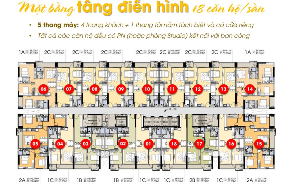Mặt bằng căn hộ MT Eastmark City