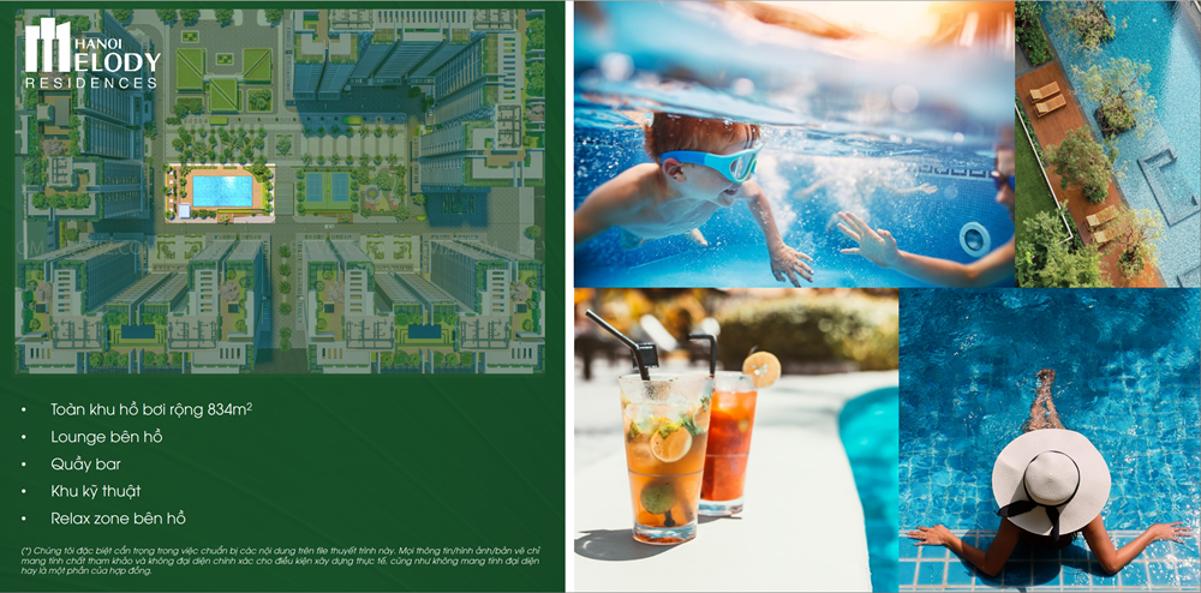 Tiện ích nội khu dự án Hà Nội Melody Residences