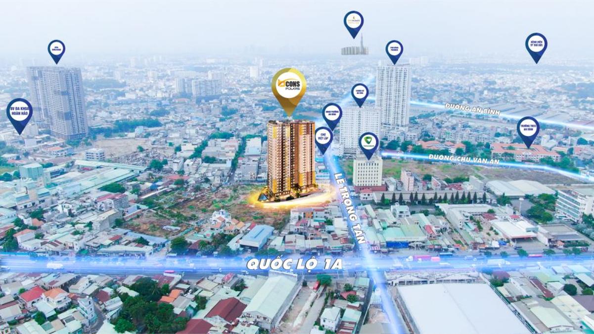 Bcons Polaris Dĩ An Vị trí dự án Bcons Polaris