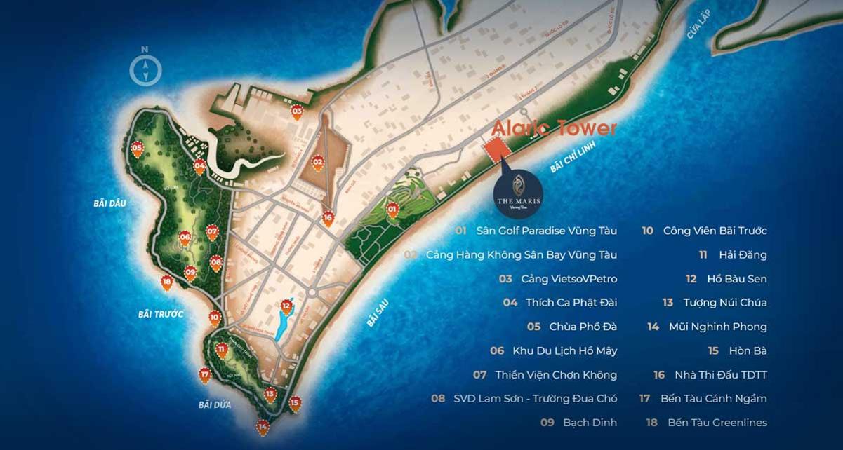 Vị trí dự án Alaric Tower