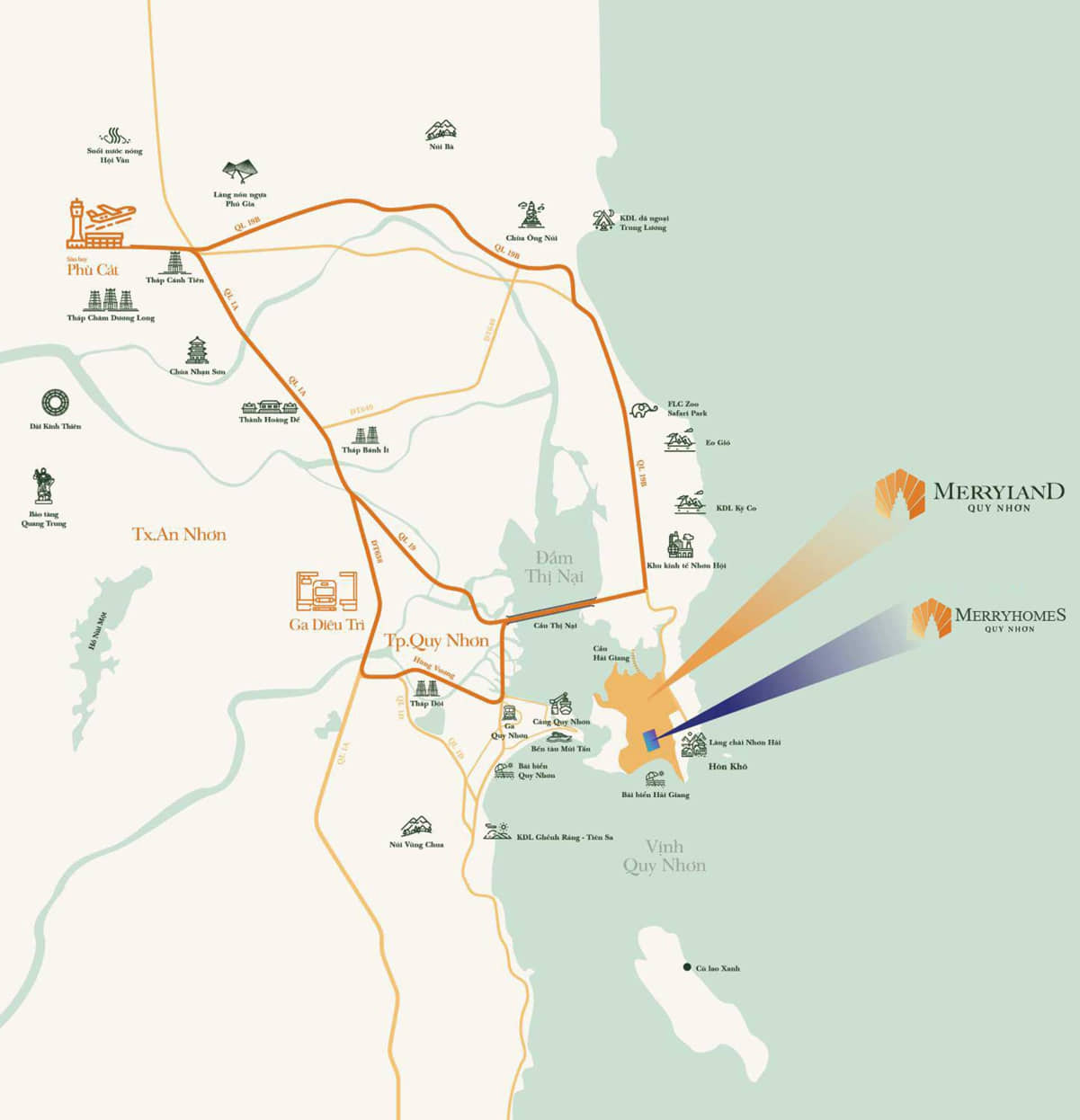 Vị trí dự án Marina District Quy Nhơn