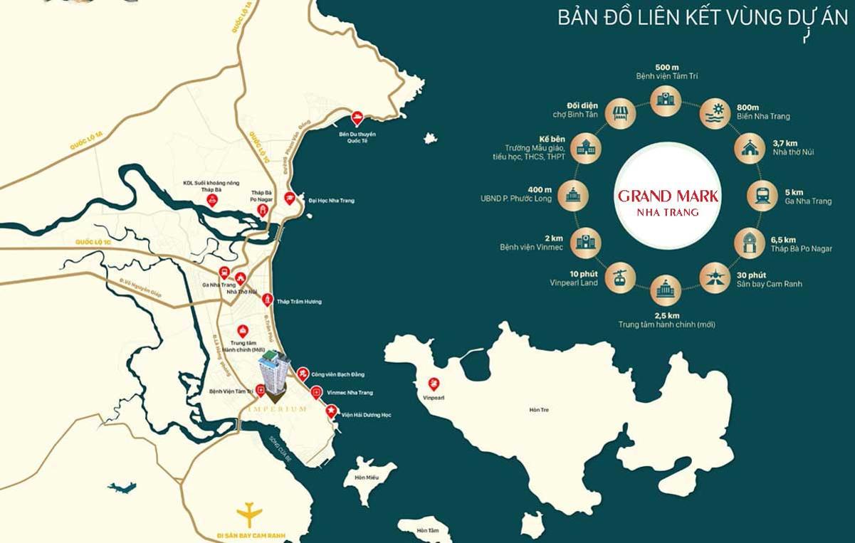 Vị trí dự án Grand Mark Nha Trang