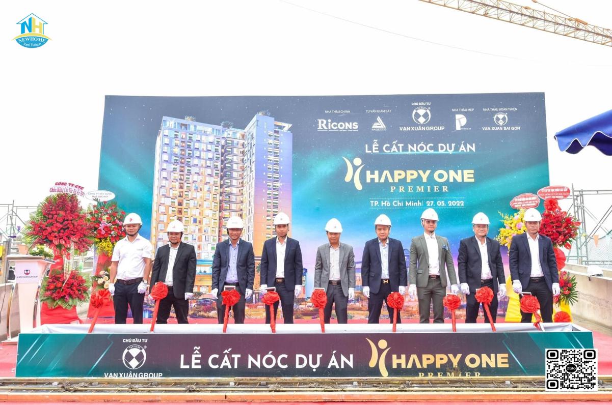 Dự án căn hộ Happy One Premier Quận 12 Lễ cất nóc dự án Happy One Premier