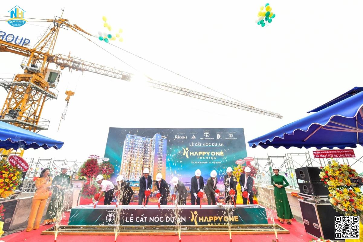 Dự án căn hộ Happy One Premier Quận 12 Lễ cất nóc dự án Happy One Premier