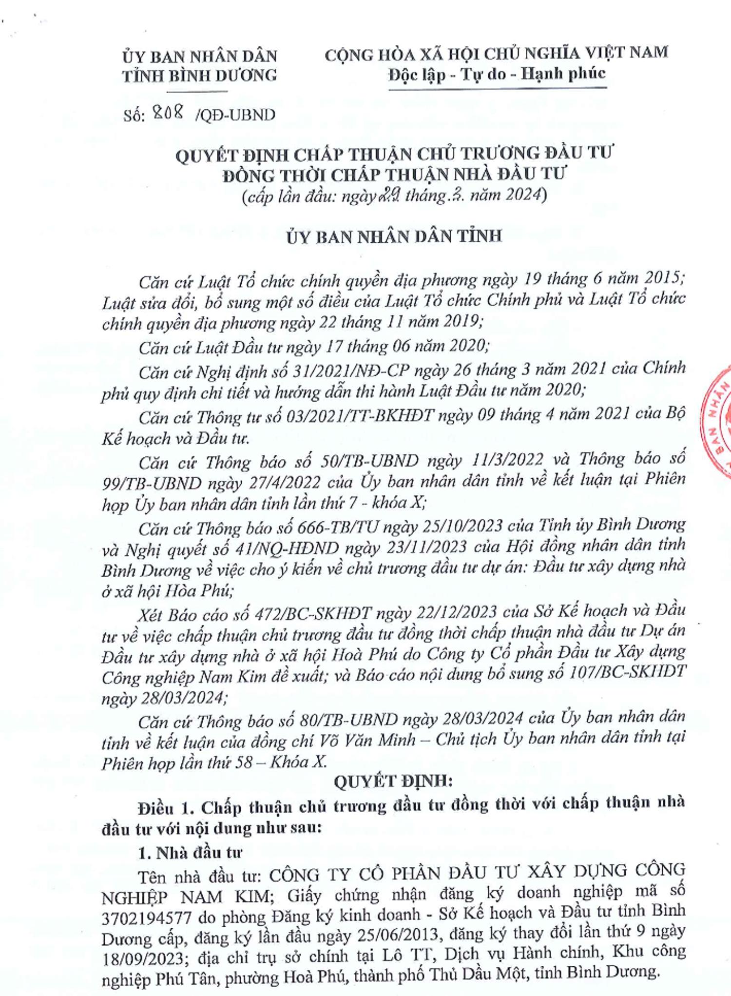Chấp thuận đầu tư K-Home New City