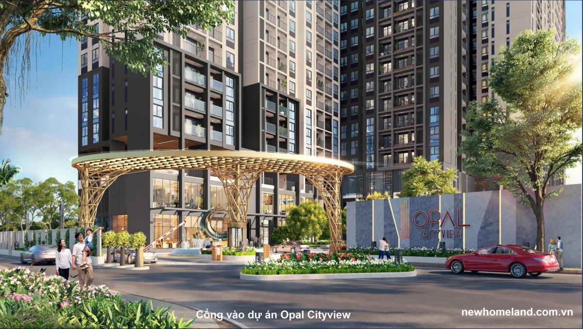 Dự án Opal City View Bình Dương Cổng vào dự án Opal Cityview