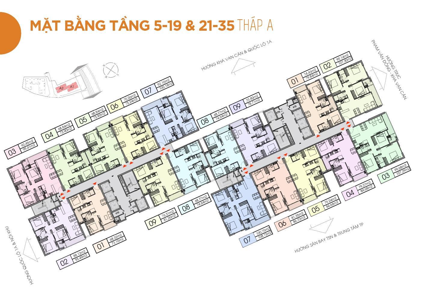 Mặt bằng Block A