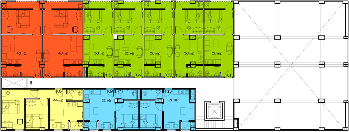 Mặt bằng căn hộ K-Home