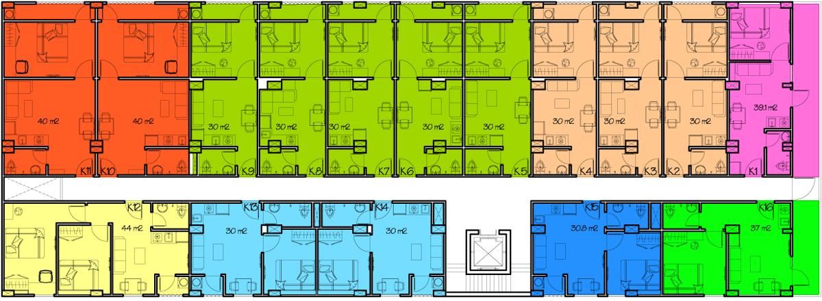 Mặt bằng căn hộ K-Home