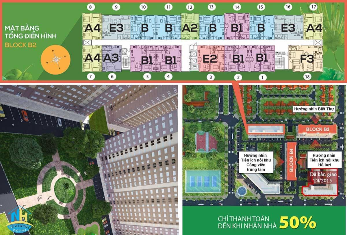 Green Town Bình Tân Mặt bằng Block B2 Green Town