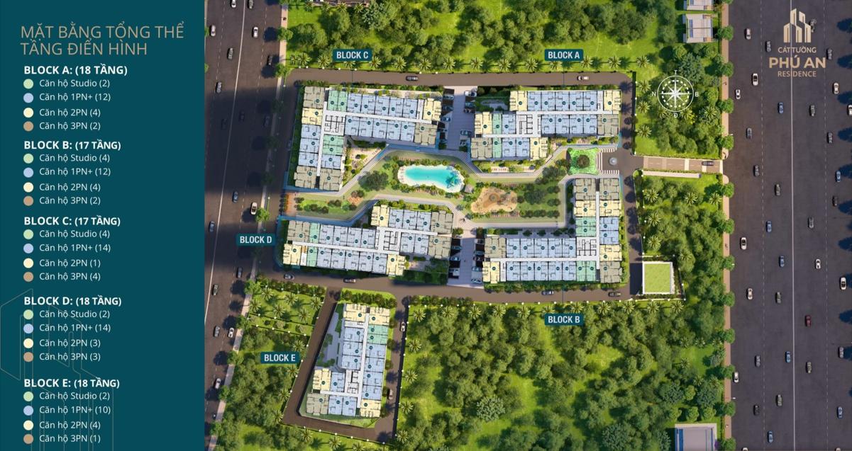Cát Tường Phú An Mặt bằng dự án Cát Tường Phú An