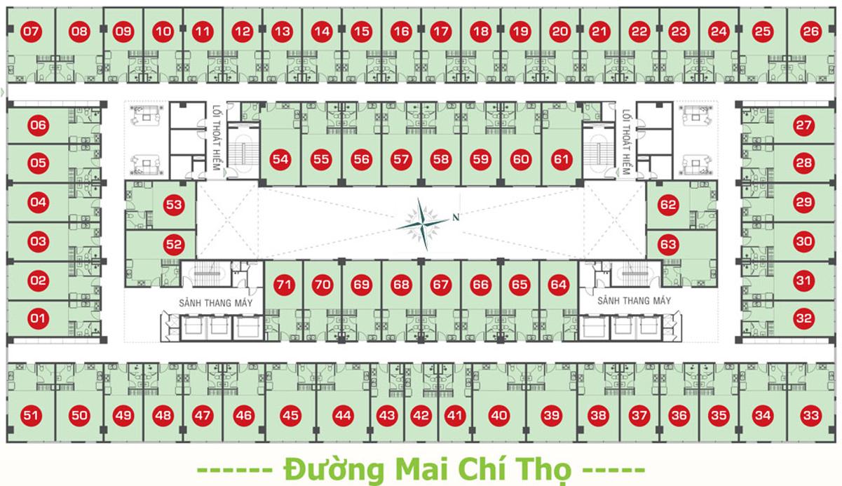Lexington Residence Quận 2 Mặt bằng Lexington Residence