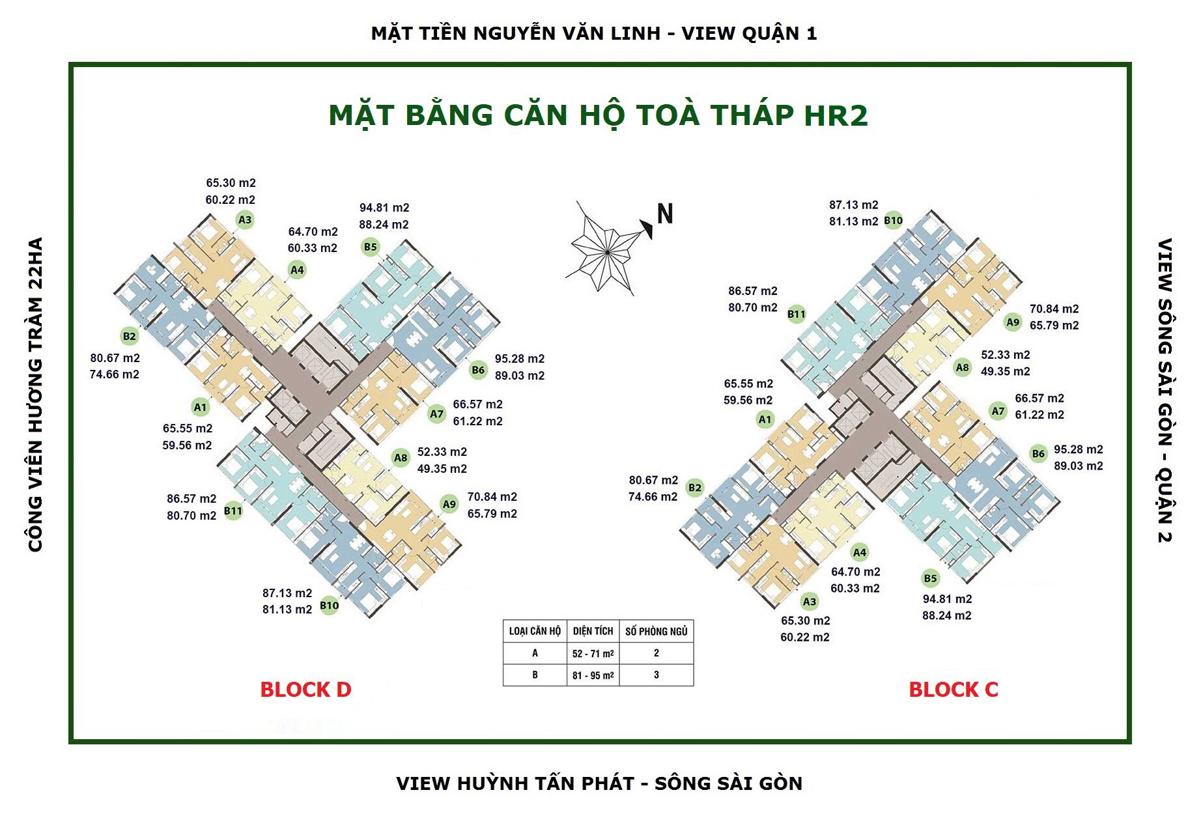 Eco Green Sài Gòn Mặt bằng căn hộ dự án Eco Green Sài Gòn