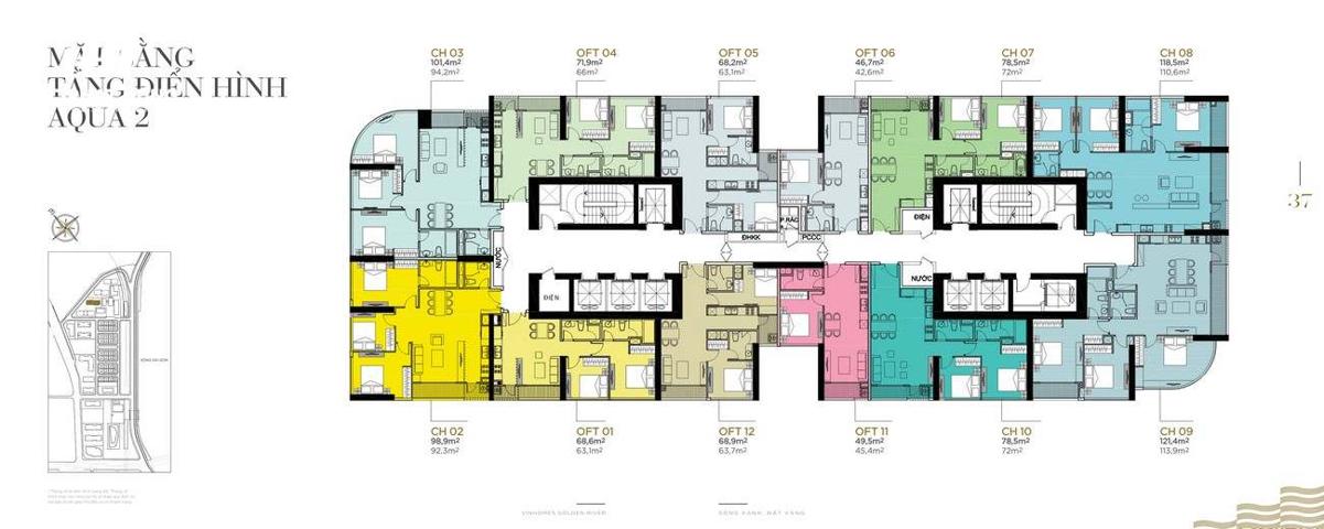Mặt bằng dự án Vinhomes Golden River