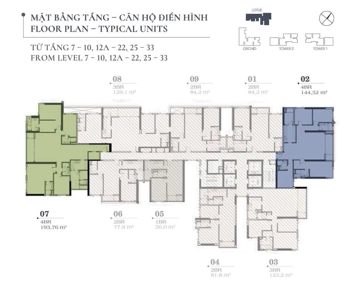 Mặt bằng dự án Vista Verde Quận 2