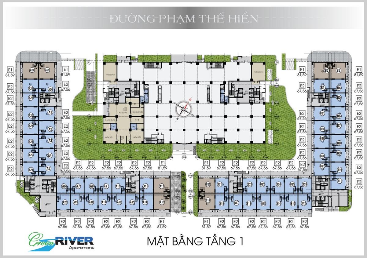 Green River Quận 8 Mặt bằng tầng dự án Green River