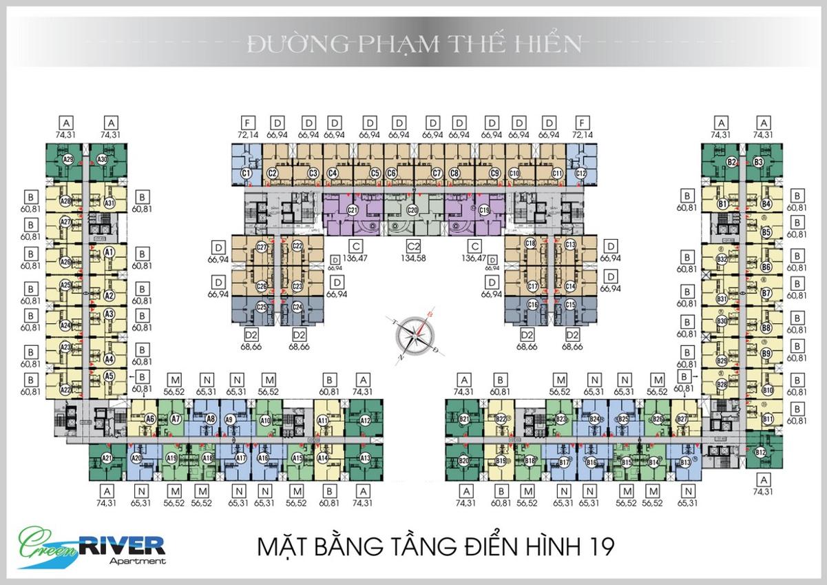 Green River Quận 8 Mặt bằng tầng dự án Green River