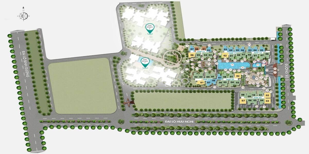 Mặt bằng dự án The Habitat Bình Dương