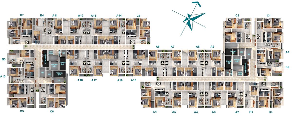 Hiệp Thành Tower Bình Dương Mặt bằng Hiệp Thành Tower