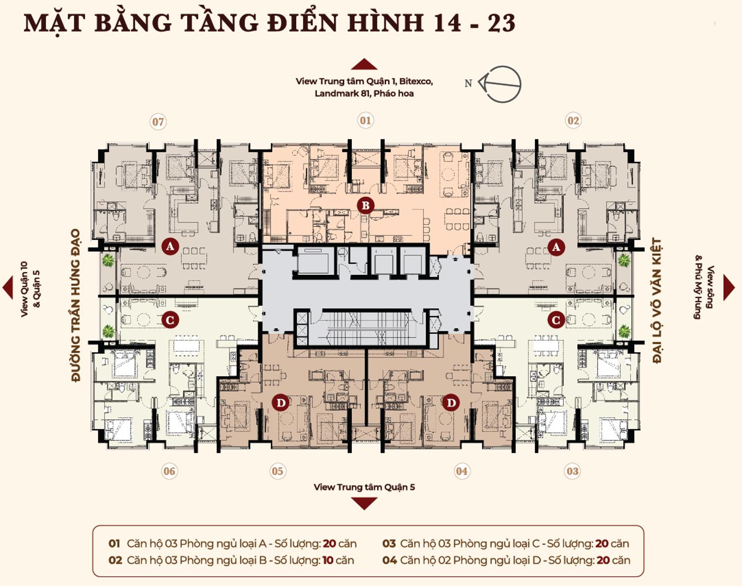 Mặt bằng dự án Kiều By Kita