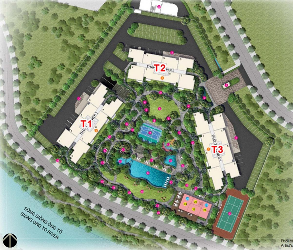 Mặt bằng dự án Palm Springs
