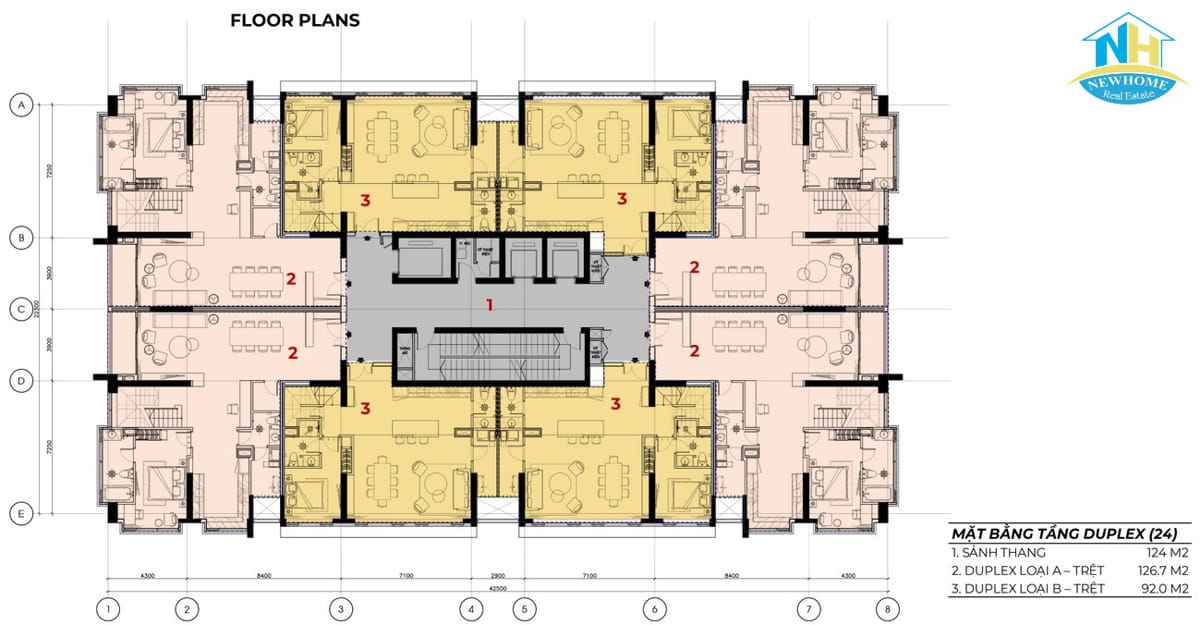 Mặt bằng dự án Stella Residence