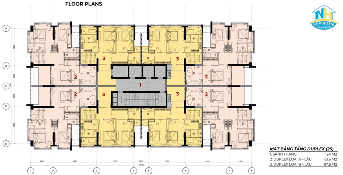 Mặt bằng dự án Stella Residence