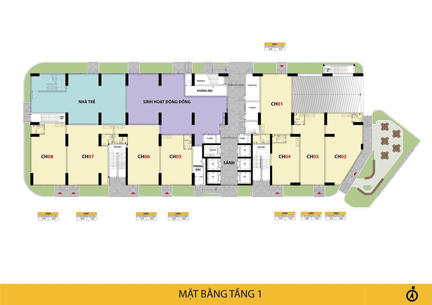 Mặt bằng & thiết kế Bcons Avenue