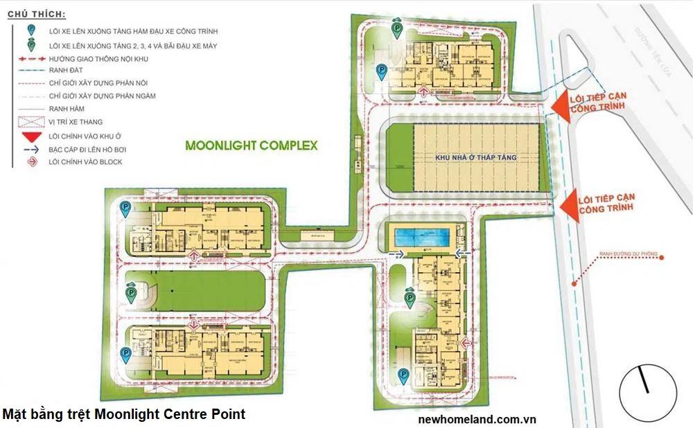 Mặt bằng trệt Moonlight Centre Point