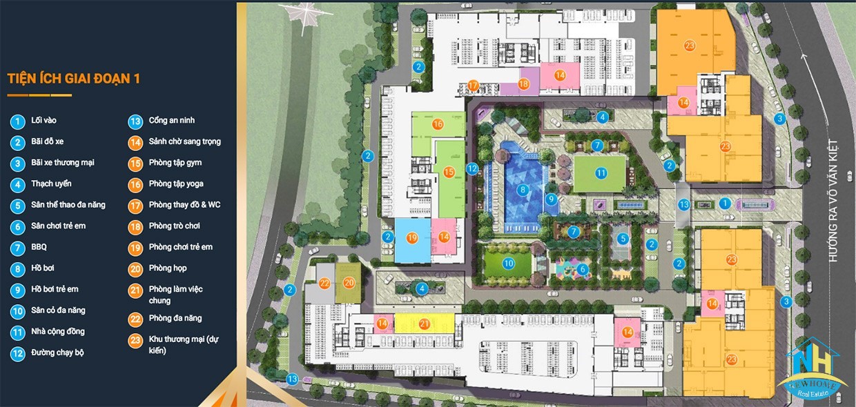 Akari City Bình Tân Mặt bằng tiện ích Akari City
