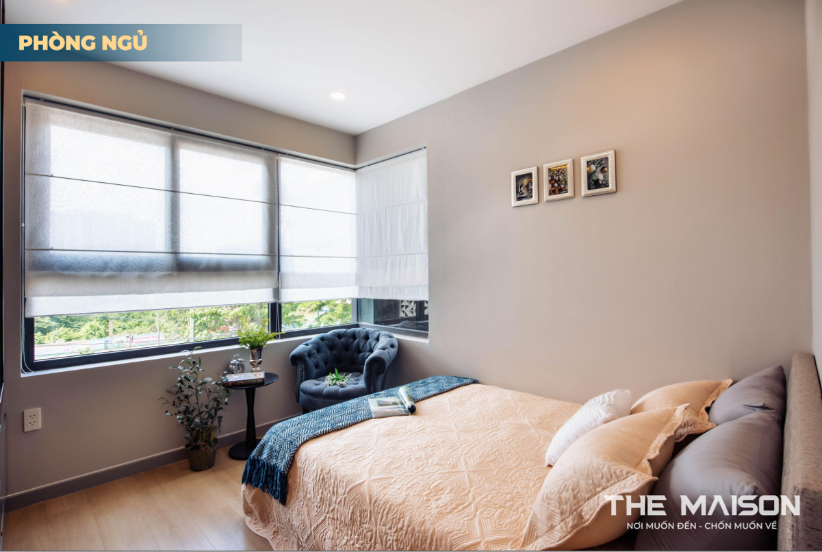 The Maison Bình Dương Nhà mẫu căn hộ 3 phòng ngủ dự án The Maison phòng ngủ
