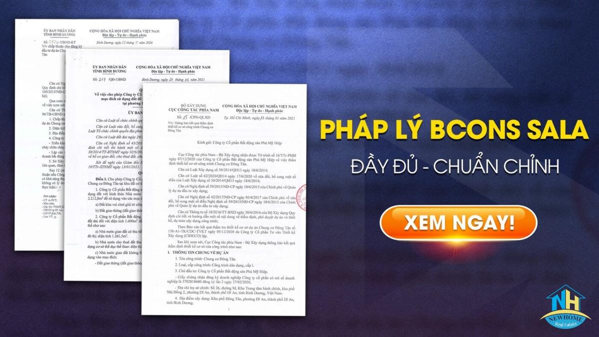 Pháp lý Bcons Sala