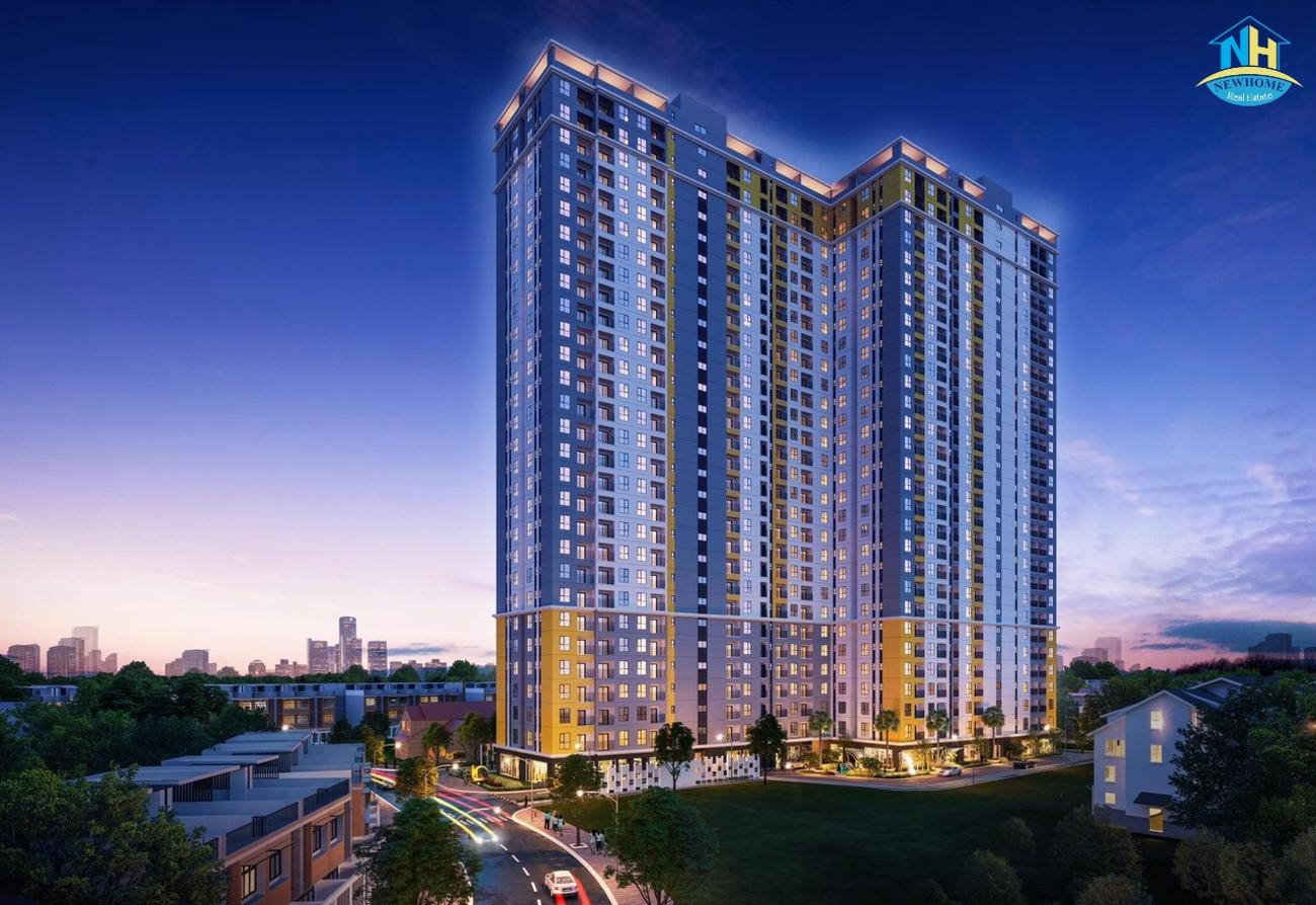 Phối cảnh thiết kế ban đêm Bcons Polygon