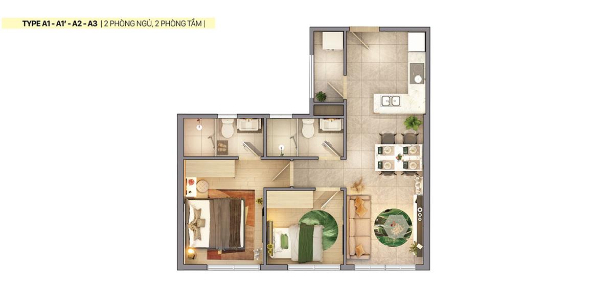 Citi Grand Quận 2 Thiết kế căn hộ Citi Grand