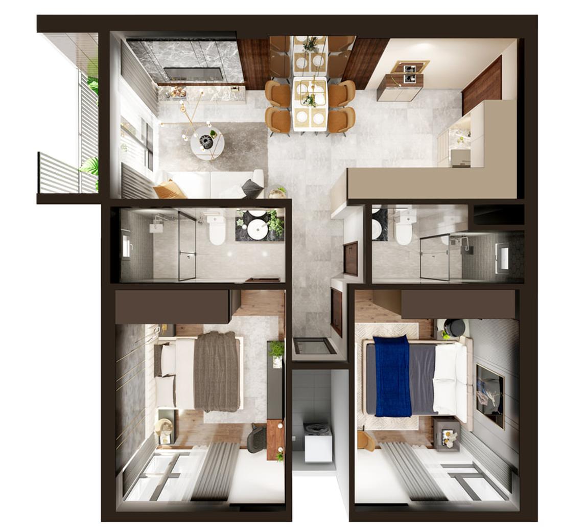 Căn hộ Honas Residence Bình Dương Thiết kế Honas REsidence