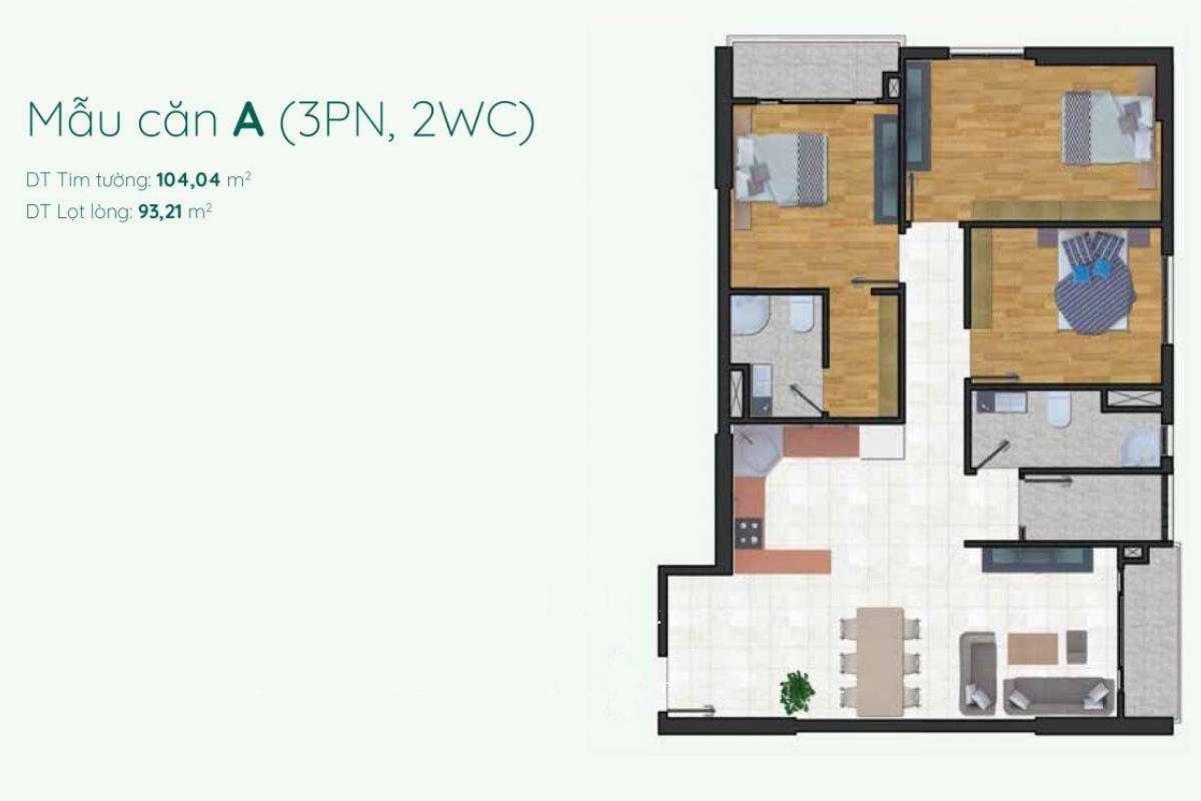 Thiết kế căn hộ Minh Quốc Plaza