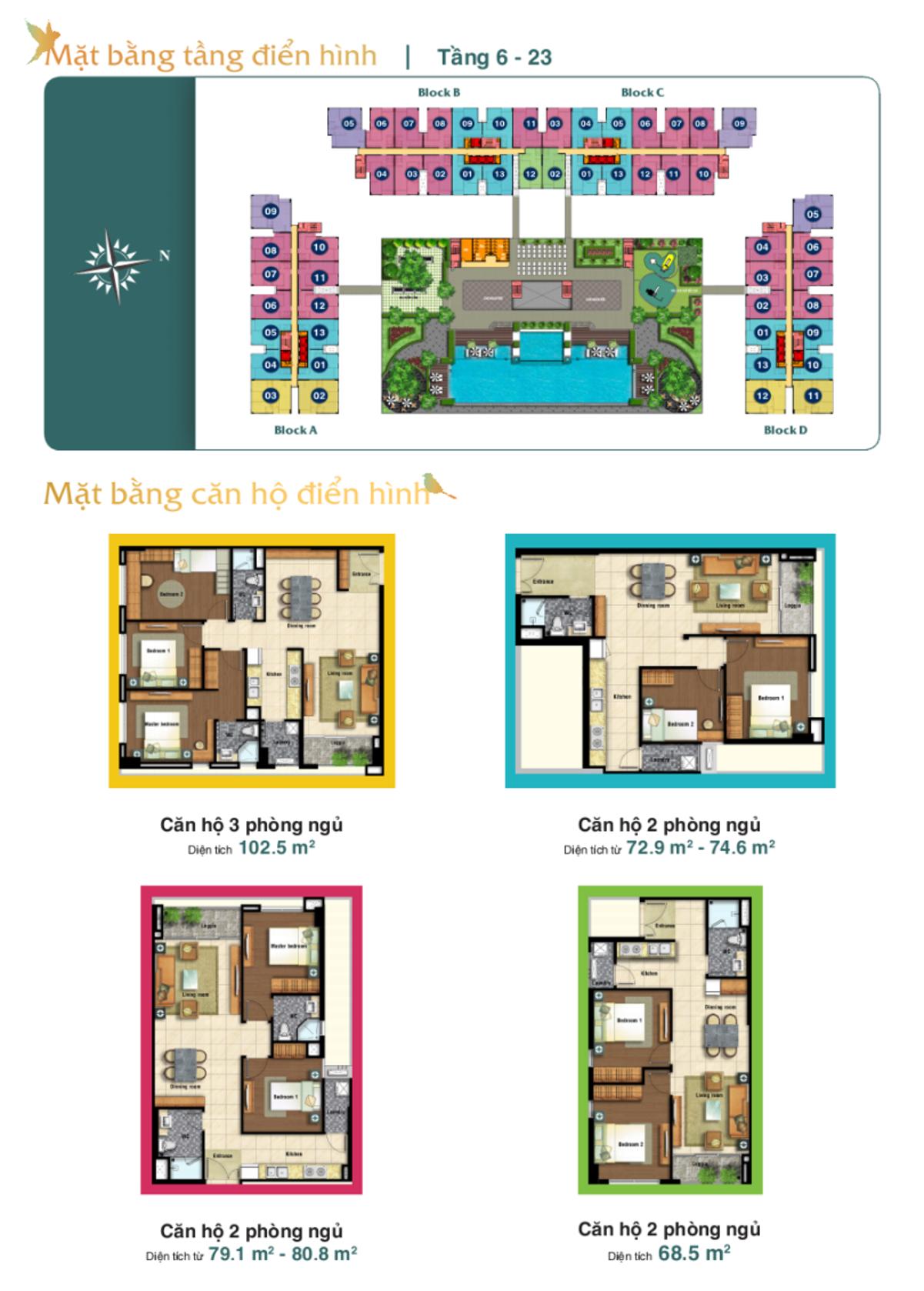 Lexington Residence Quận 2 Thiết kế căn hộ Lexington Residence