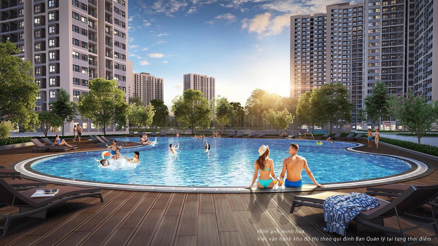 KHU ĐÔ THỊ VINHOMES GRAND PARK Hồ bơi Vinhomes Grand Park