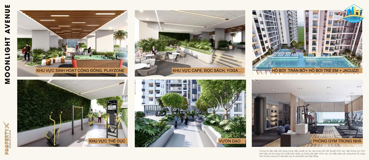 Tiện ích nội khu dự án Moonlight Avenue Thủ Đức