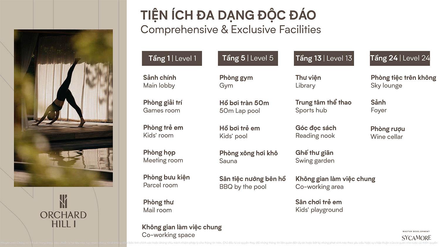 Orchard Hill Tiện ích Orchard Hill