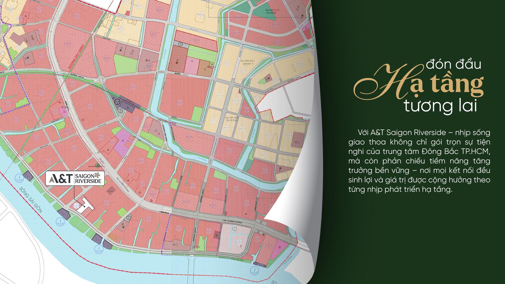 Vị trí chiến lược dự án A&T Saigon Riverside