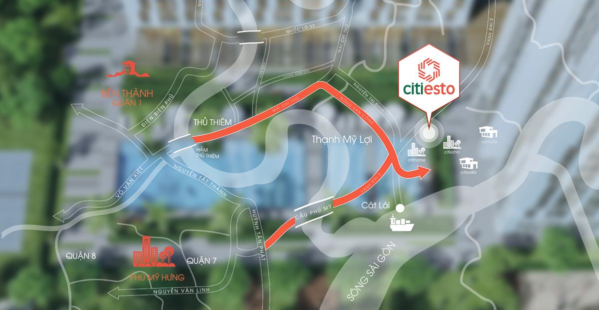 Citi Esto Quận 2 Vị trí dự án Citi Esto Quận 2