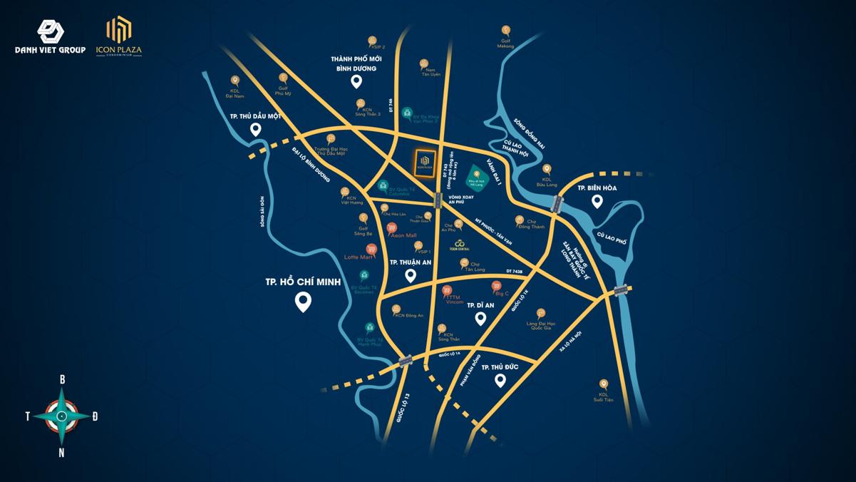 Vị trí dự án Icon Plaza