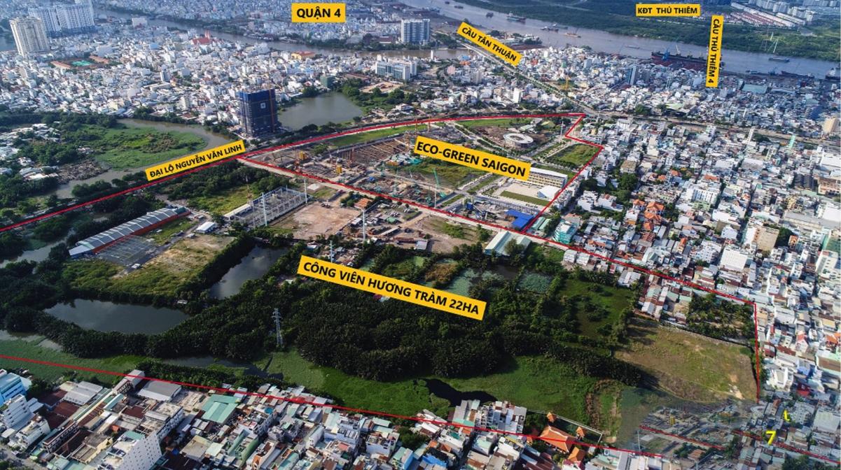 Eco Green Sài Gòn Vị trí dự án Eco Green Sài Gòn