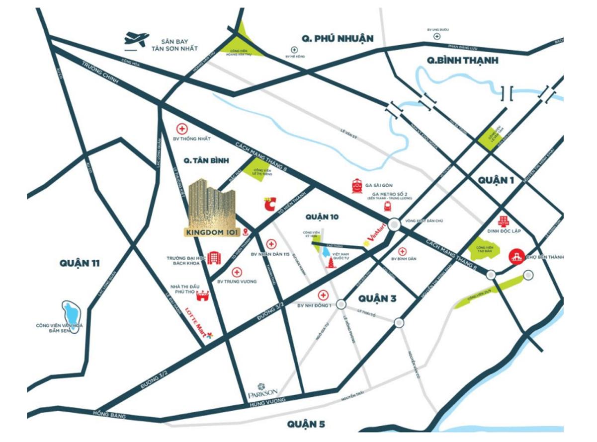 Vị trí dự án Kingdom 101