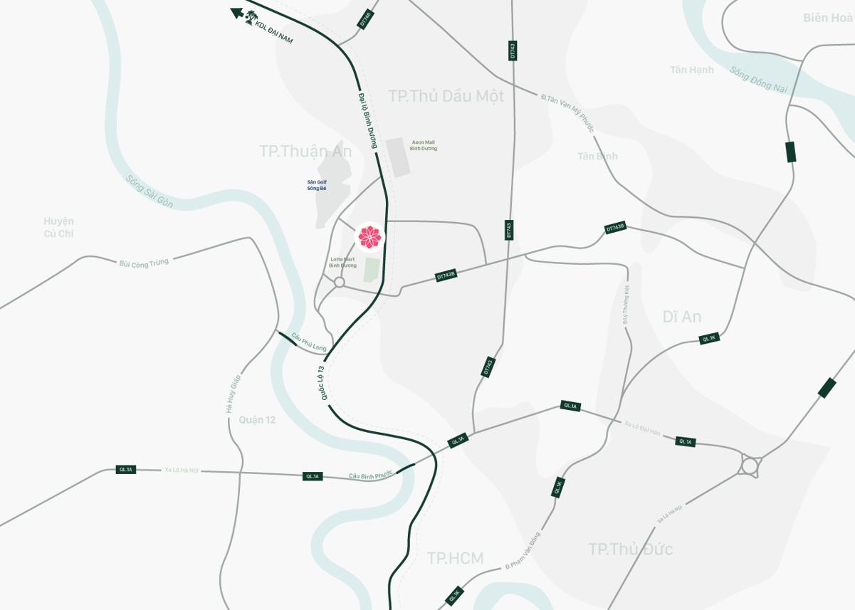 Vị trí dự án Setia Garden Residences
