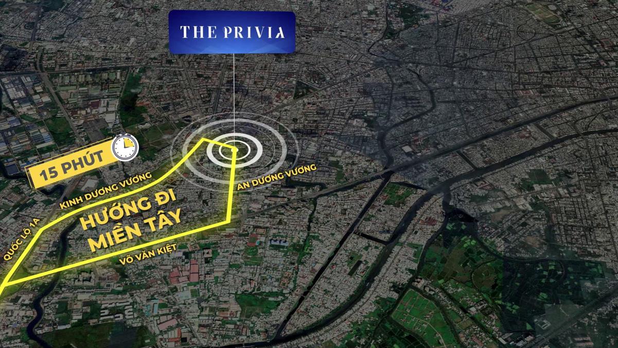 Vị trí chiến lược dự án The Privia Bình Tân